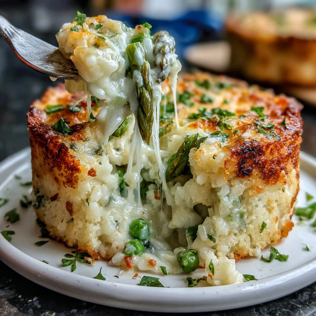 Spring Pea Risotto Bake