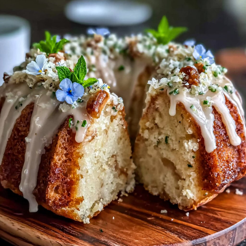 Spring Flower Bundt Cake