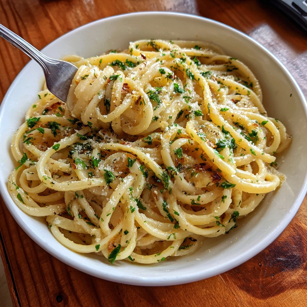 One Pot Creamy Garlic Pasta
