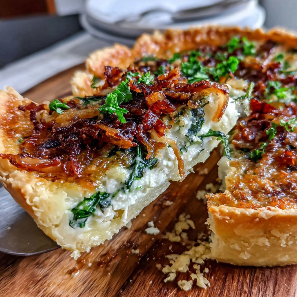 Savory Spinach and Onion Quiche