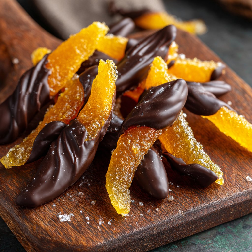 Chocolate Dipped Candied Orange Peel